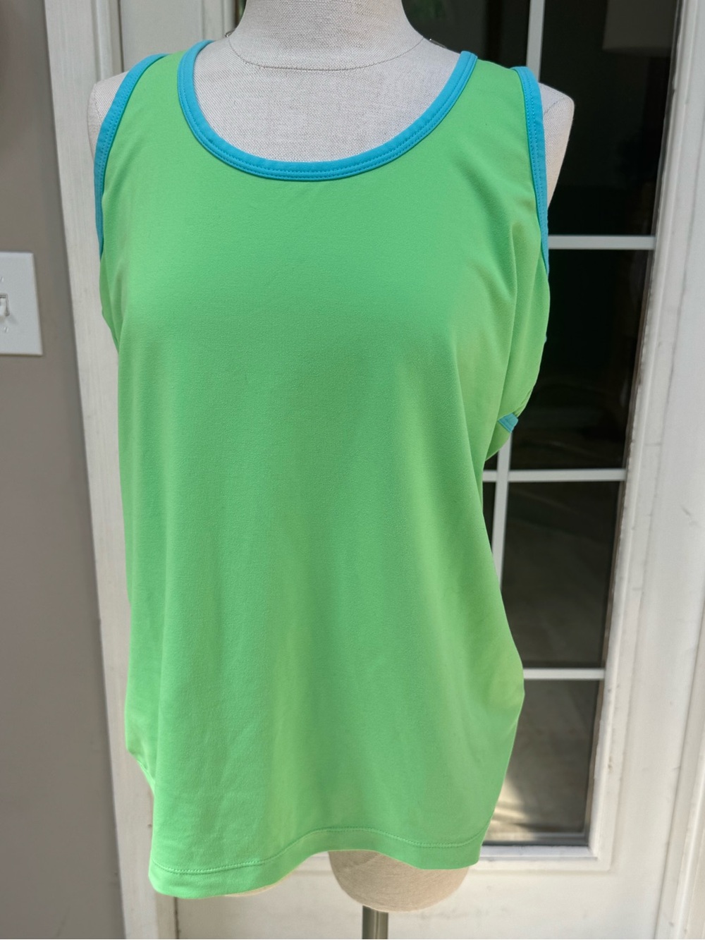 Merrell Bright Lime Tank with Aqua Trim